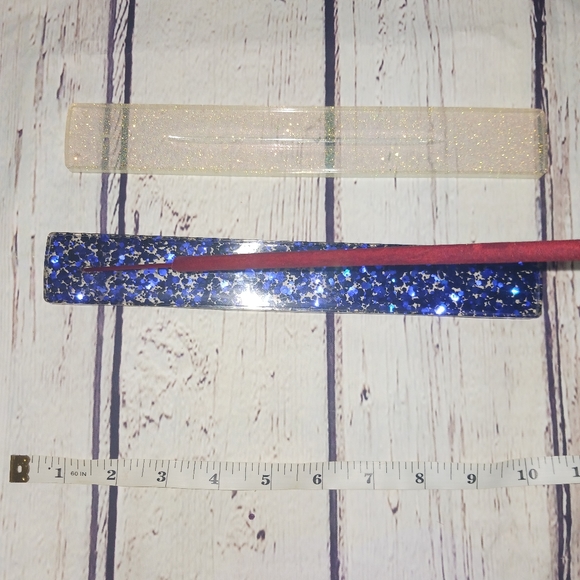 Incense Burner Tray This Listing is for the White Sparkly/Glitter Tray - Picture 2 of 5